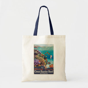 Mackay Great Barrier Reef Reise Kunst Vintage Tragetasche