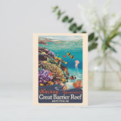 Mackay Great Barrier Reef Reisen Vintag Postkarte (Stehend Vorderseite)