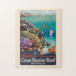 Mackay Great Barrier Reef Reisen Vintag Puzzle<br><div class="desc">Mackay Retro Vektor Reise Design. Mackay ist eine Stadt in Queensland,  an der Ostküste Australiens. Vor der Küste befindet sich ein Abschnitt des Great Barrier Reef.</div>