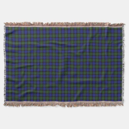 MacKay Green Scottish Clan Tartan Kariert Decke (Vorderseite)