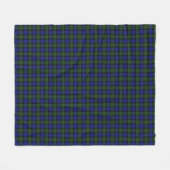 MacKay Green Scottish Clan Tartan Kariert Fleecedecke (Vorderseite (Horizontal))