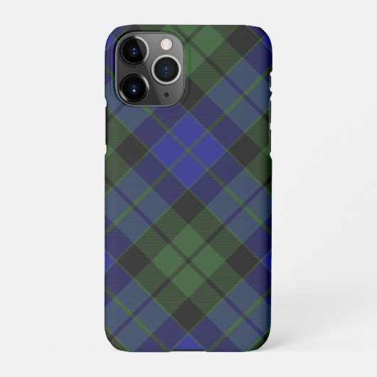 MacKay Green Scottish Clan Tartan Kariert iPhone Hülle (Rückseite)