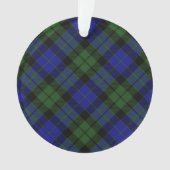 MacKay Green Scottish Clan Tartan Kariert Ornament (Vorderseite)