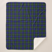 MacKay Green Scottish Clan Tartan Kariert Sherpadecke (Vorderseite)