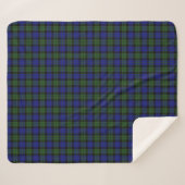 MacKay Green Scottish Clan Tartan Kariert Sherpadecke (Vorderseite (Horizontal))
