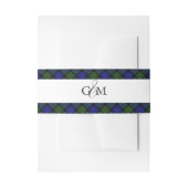 MacKay Green Tartan Scottish Kariert Einladungsbanderole (Vorderseite Beispiel)