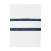 MacKay Green Tartan Scottish Kariert Einladungsbanderole (Rückseitenbeispiel)