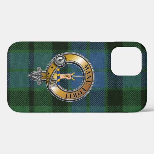 MacKay Tartan & Abzeichen Case-Mate iPhone Hülle (Rückseite (Horizontal))