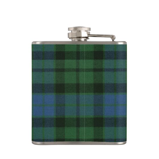 MacKay Tartan & Abzeichen Flachmann (Rückseite)