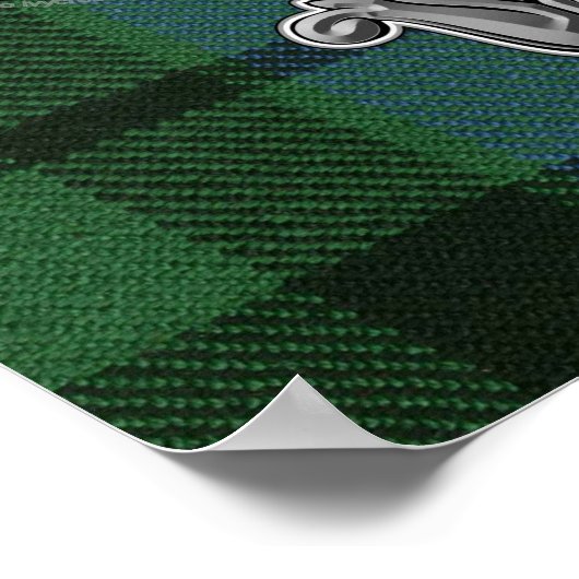 MacKay Tartan & Abzeichen Poster (Ecke)