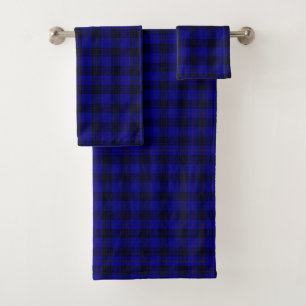 MacKay Tartan Blau kariert Badhandtuch Set