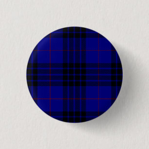 MacKay Tartan Blau kariert Button