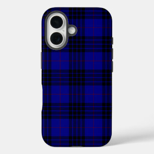 MacKay Tartan Blau kariert iPhone 16 Hülle