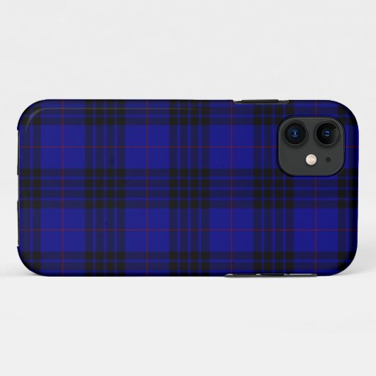 MacKay Tartan Blau kariert Case-Mate iPhone Hülle (Rückseite (Horizontal))