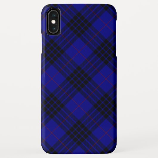 MacKay Tartan Blau kariert Case-Mate iPhone Hülle (Rückseite)