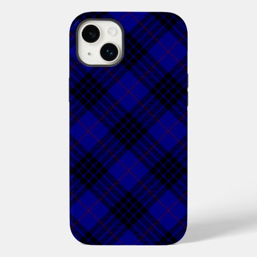 MacKay Tartan Blau kariert Case-Mate iPhone Hülle (Rückseite)