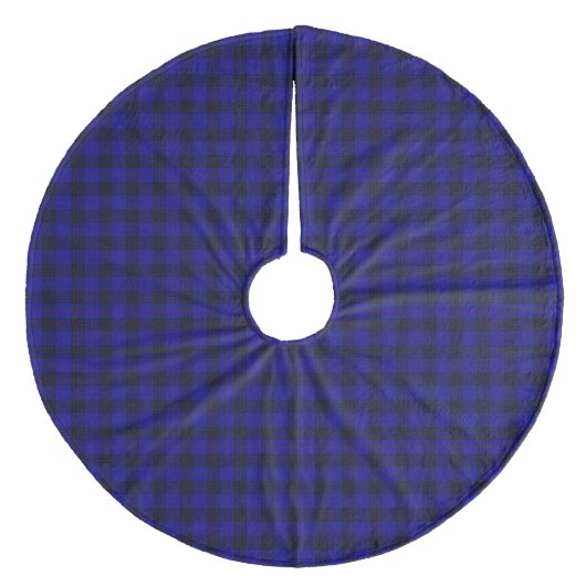 MacKay Tartan Blau kariert Fleece Weihnachtsbaumdecke (Vorderseite)