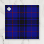 MacKay Tartan Blau kariert Geschenkanhänger (Vorderseite)