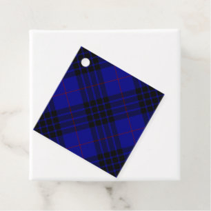MacKay Tartan Blau kariert Geschenkanhänger