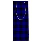 MacKay Tartan Blau kariert Geschenktüte Für Weinflaschen (Rückseite)