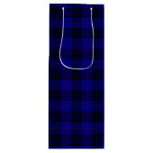 MacKay Tartan Blau kariert Geschenktüte Für Weinflaschen (Vorderseite)