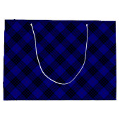 MacKay Tartan Blau kariert Große Geschenktüte (Rückseite)