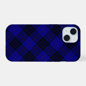 MacKay Tartan Blau kariert iPhone 15 Hülle (Rückseite (Horizontal))