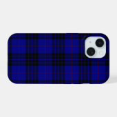MacKay Tartan Blau kariert iPhone 15 Hülle (Rückseite (Horizontal))