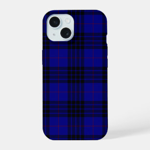 MacKay Tartan Blau kariert iPhone 15 Hülle