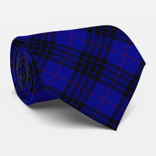 MacKay Tartan Blau kariert Krawatte