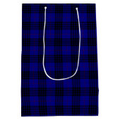 MacKay Tartan Blau kariert Mittlere Geschenktüte (Rückseite)
