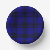 MacKay Tartan Blau kariert Pappteller (Vorderseite)