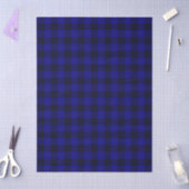 MacKay Tartan Blau kariert Seidenpapier (Basteln)