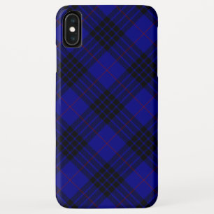 MacKay-Tartan blau-schwarzes Karo Case-Mate iPhone Hülle