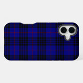 MacKay-Tartan blau-schwarzes Karo iPhone Hülle (Rückseite (Horizontal))