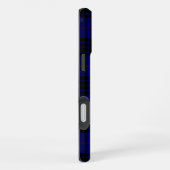 MacKay-Tartan blau-schwarzes Karo iPhone Hülle (Rechte Seite)