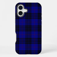 MacKay-Tartan blau-schwarzes Karo