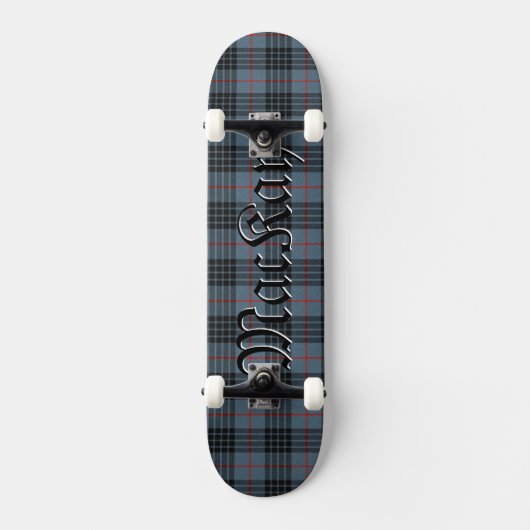 MacKay Tartan Kariertes Muster Skateboard (Vorderseite)