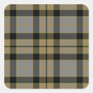 MacKay verwitterte Tartan Quadratischer Aufkleber