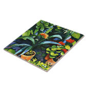 Macke - Blume im Garten Fliese (Seite)