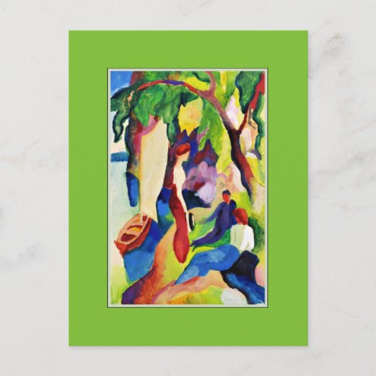 Macke - Frauen am See Postkarte (Vorderseite)