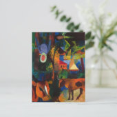 Macke - Landschaft mit Kühen, Segelboot und... Postkarte (Stehend Vorderseite)