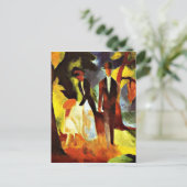 Macke - Menschen am See Postkarte (Stehend Vorderseite)