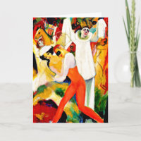 Macke - Pierrot mit Tanzpavillon