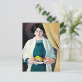 Macke - Portrait der Ehefrau des Künstlers, Postkarte (Stehend Vorderseite)