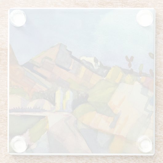 Macke - Rocky Landscape, Glasuntersetzer (Rückseite)