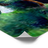 Macke - Sicht auf den Tegernsee Poster (Ecke)