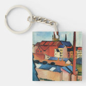 Macke - St. Mary's with Houses and Chimney (Bonn) Schlüsselanhänger (Vorderseite)