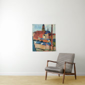 Macke - St. Mary's with Houses and Chimney (Bonn) Wandteppich (Beispiel)