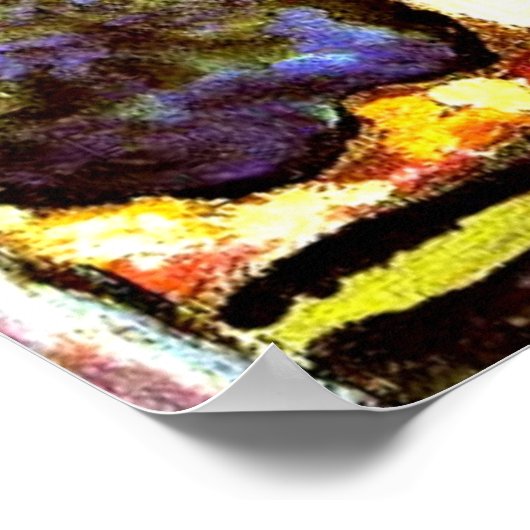 Macke - Staudacher's House in Tegernsee Poster (Ecke)